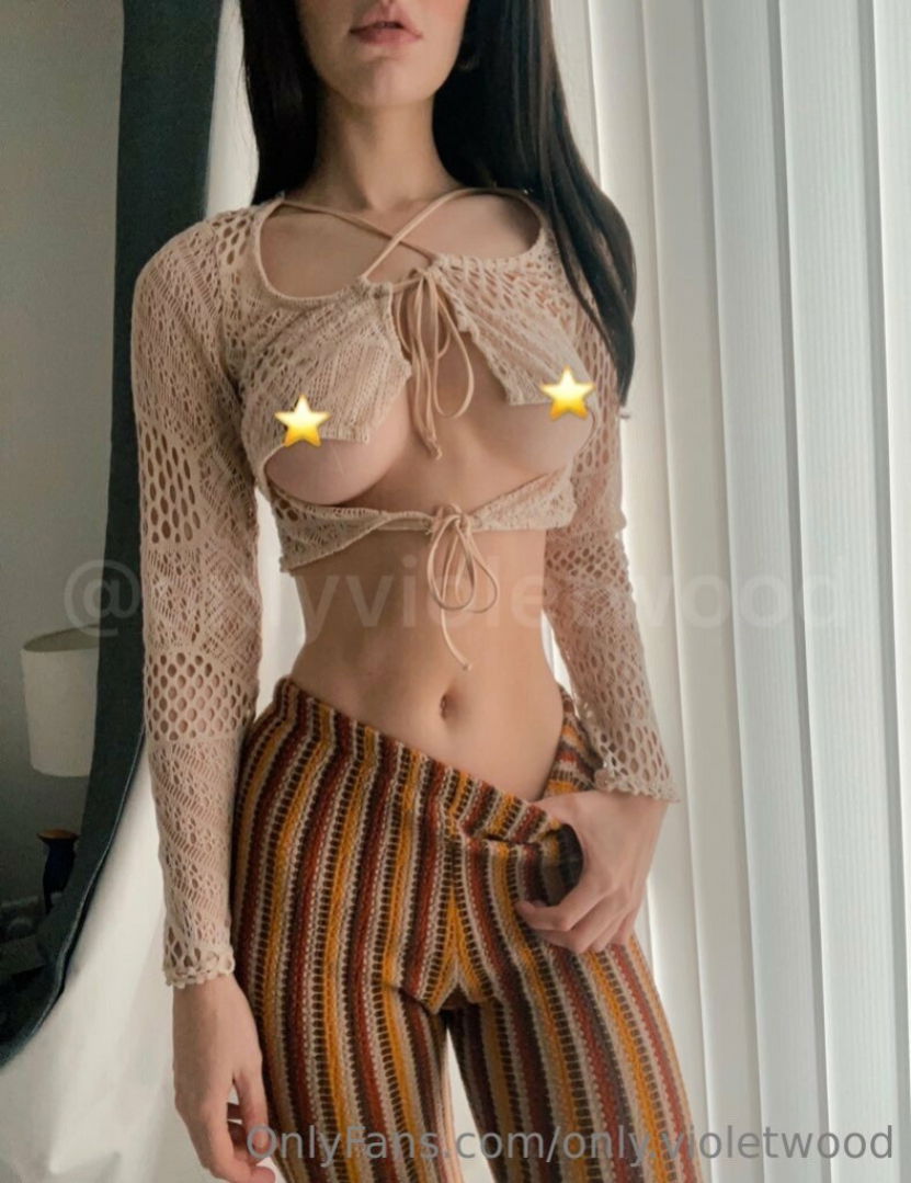 Violet Wood uncovered revealing her intimate side