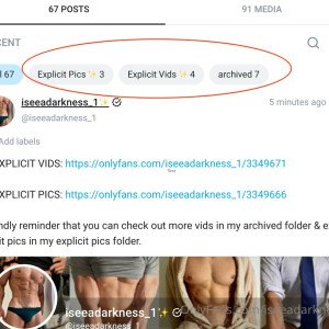 💋 iseeadarkness_1✨ ( iseeadarkness_1 ) model OnlyFans on Leakedzone